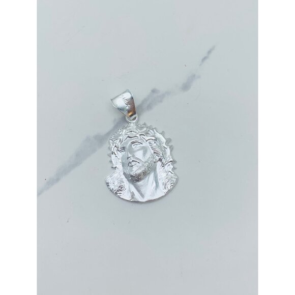 ❤️ 925 Sterling Silver Pendant Holy Jesus face ❤️